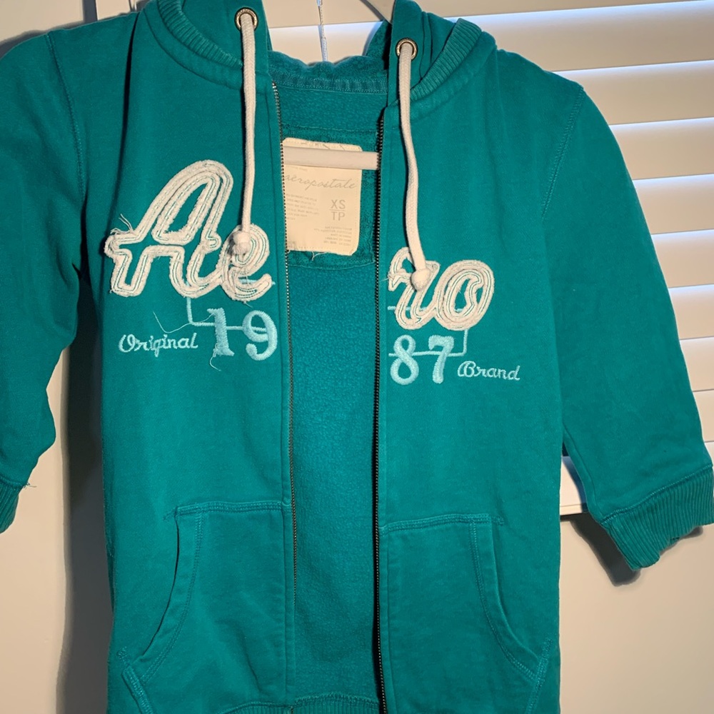 Aeropostale y2k zip up sweatshirt - Picture 3 of 4